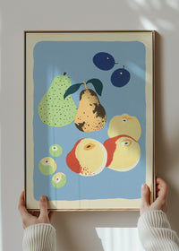 Pears and Fruit Illustration Print by Elena Pavlovna Gertik