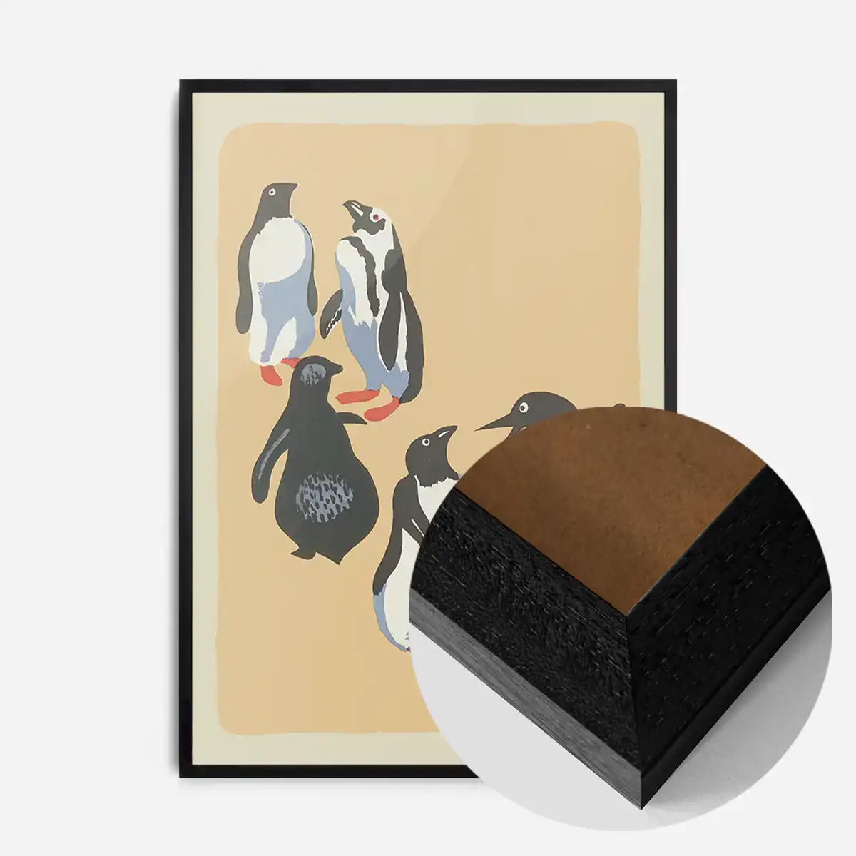 Penguins Illustration Print by Elena Pavlovna Gertik