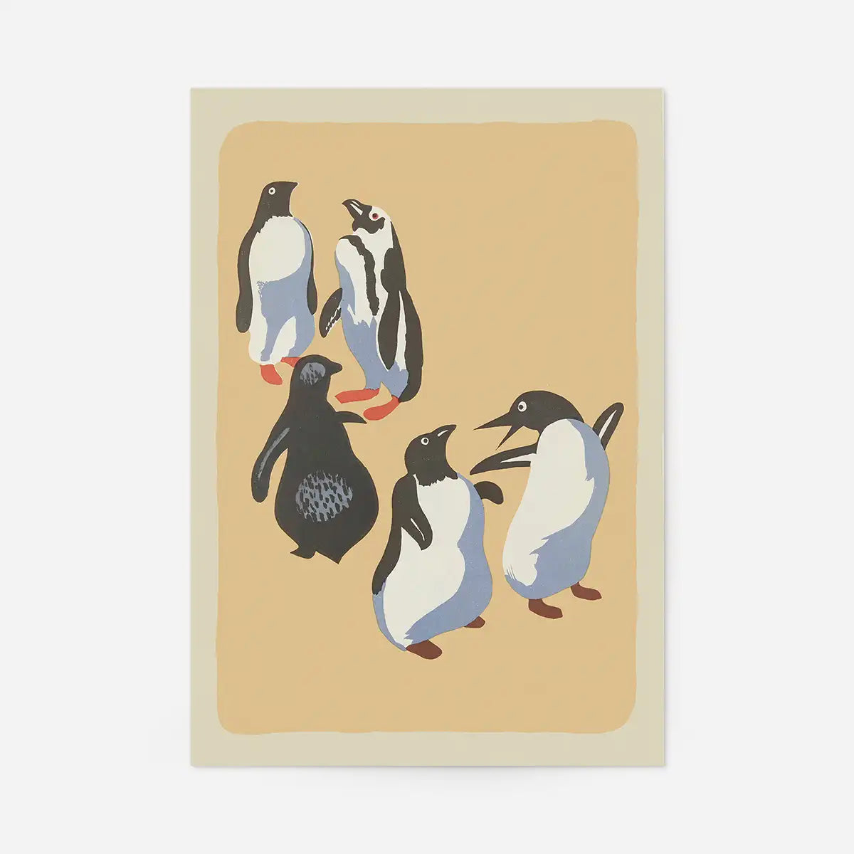 Penguins Illustration Print by Elena Pavlovna Gertik