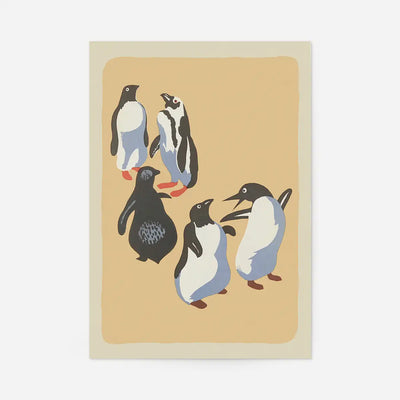 Penguins Illustration Print by Elena Pavlovna Gertik
