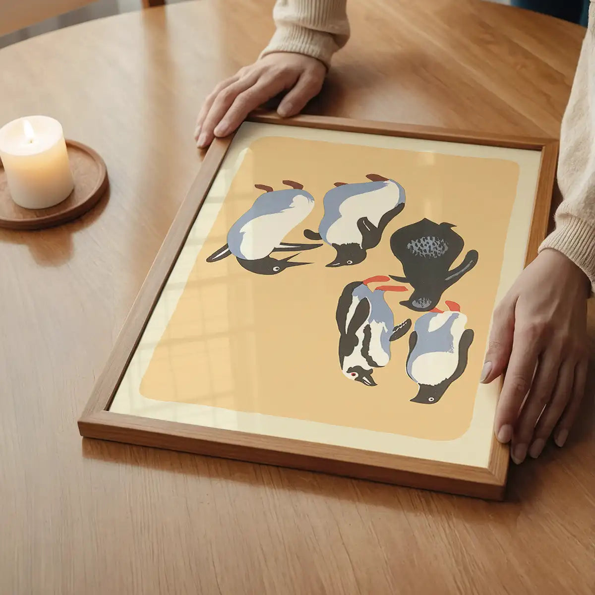 Penguins Illustration Print by Elena Pavlovna Gertik