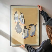Penguins Illustration Print by Elena Pavlovna Gertik