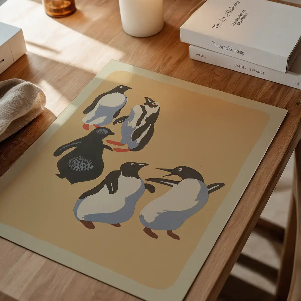 Penguins Illustration Print by Elena Pavlovna Gertik