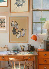 Penguins Illustration Print by Elena Pavlovna Gertik