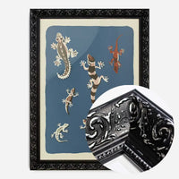 Seven Geckos Illustration Print by Elena Pavlovna Gertik