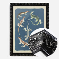Six Lizards Illustration Print by Elena Pavlovna Gertik