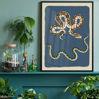 Snakes Illustration Print by Elena Pavlovna Gertik