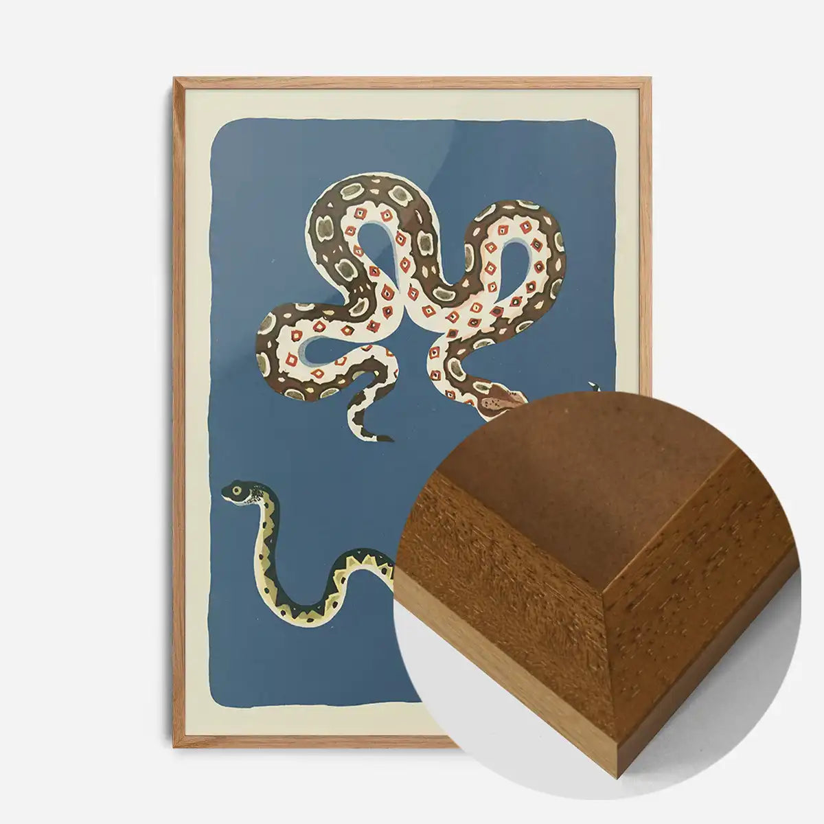 Snakes Illustration Print by Elena Pavlovna Gertik