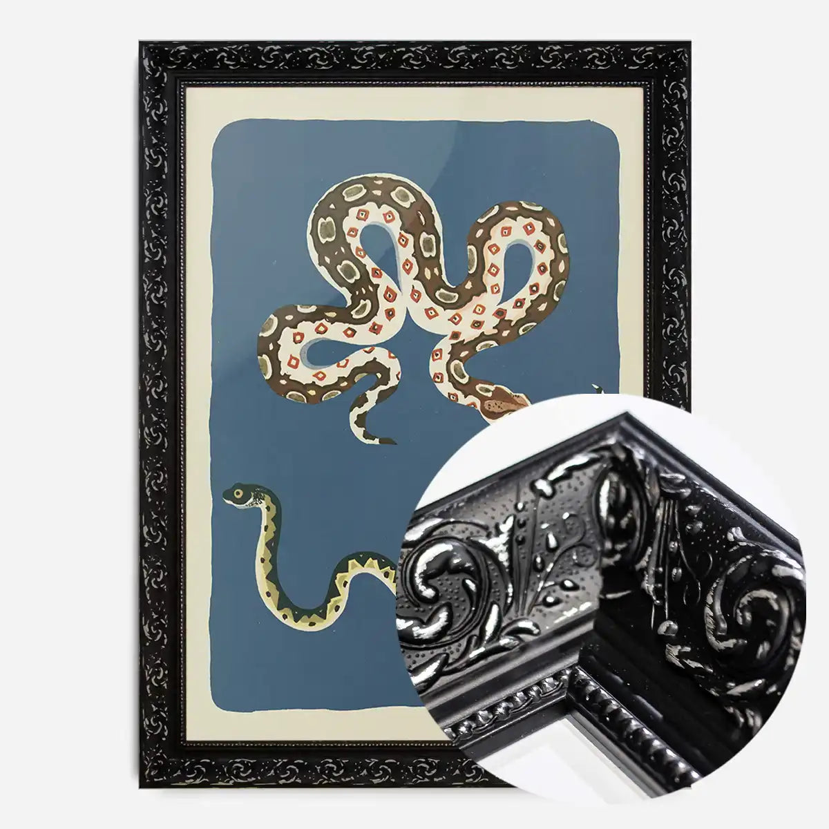 Snakes Illustration Print by Elena Pavlovna Gertik