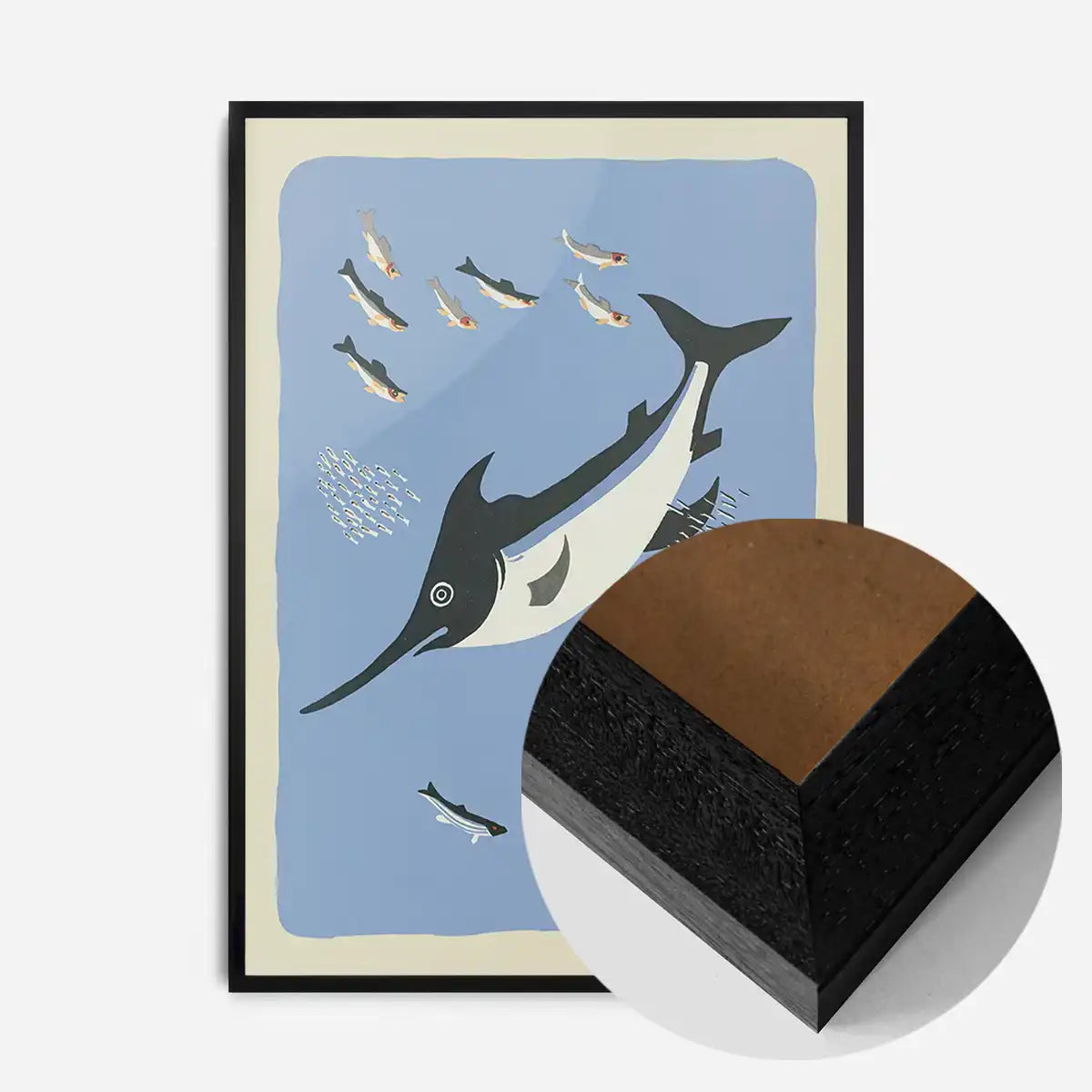 Swordfish Illustration Print by Elena Pavlovna Gertik