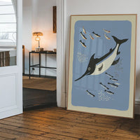 Swordfish Illustration Print by Elena Pavlovna Gertik