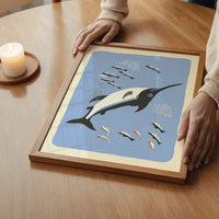Swordfish Illustration Print by Elena Pavlovna Gertik