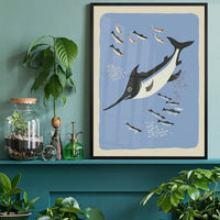 Swordfish Illustration Print by Elena Pavlovna Gertik