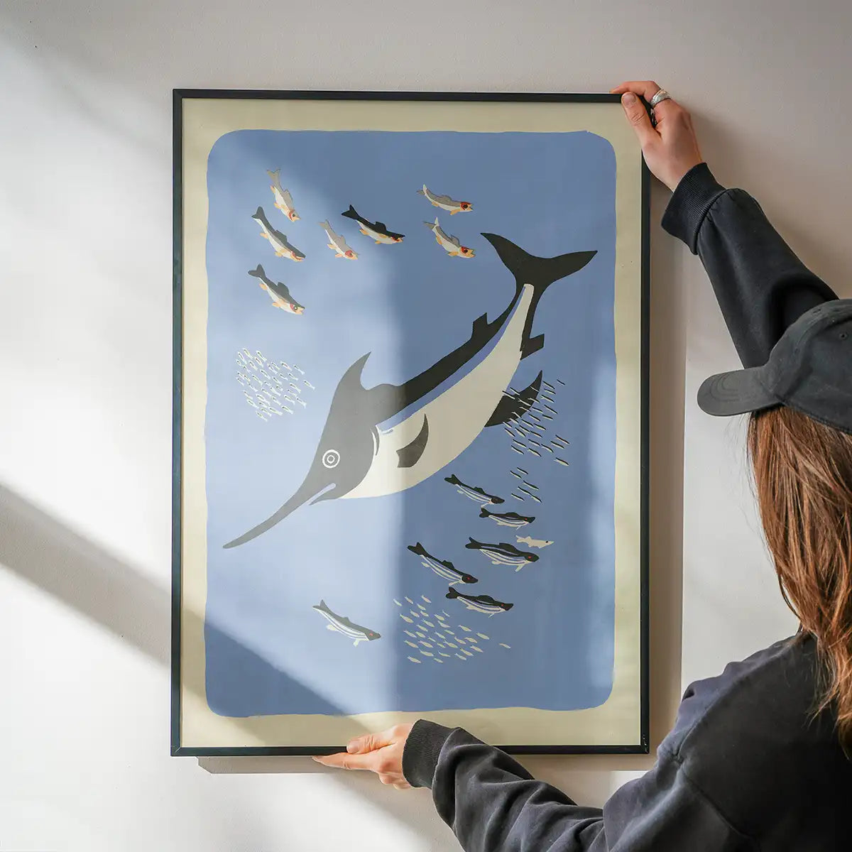 Swordfish Illustration Print by Elena Pavlovna Gertik