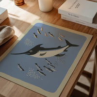 Swordfish Illustration Print by Elena Pavlovna Gertik