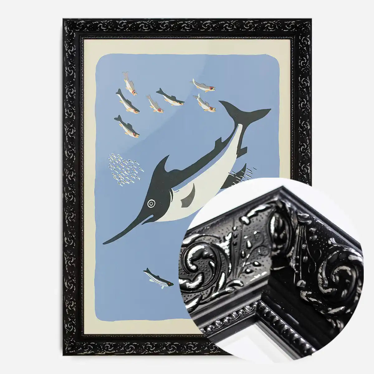 Swordfish Illustration Print by Elena Pavlovna Gertik