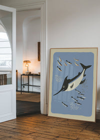 Swordfish Illustration Print by Elena Pavlovna Gertik