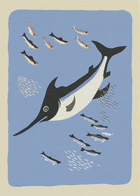 Swordfish Illustration Print by Elena Pavlovna Gertik