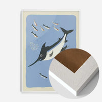 Swordfish Illustration Print by Elena Pavlovna Gertik