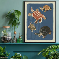 Tortoises Illustration Print by Elena Pavlovna Gertik