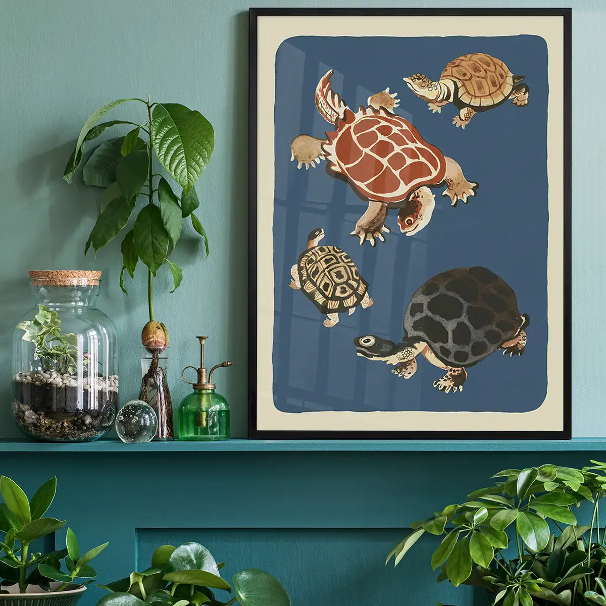 Tortoises Illustration Print by Elena Pavlovna Gertik