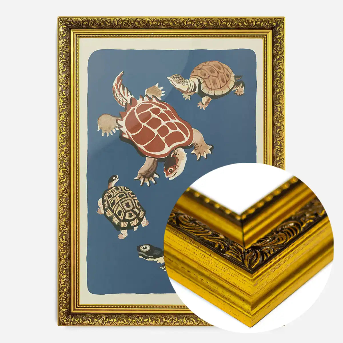 Tortoises Illustration Print by Elena Pavlovna Gertik