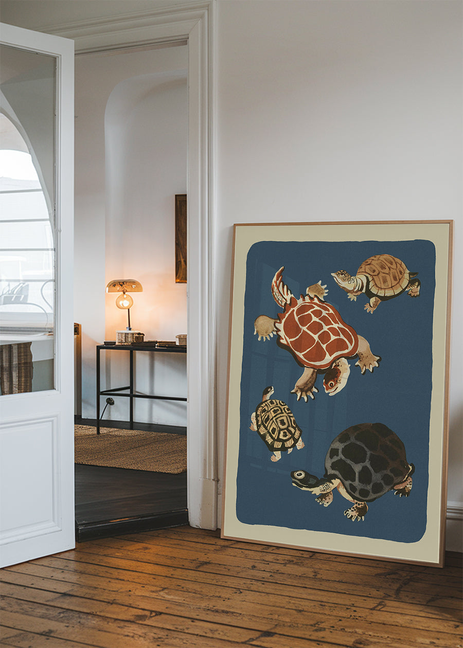 Tortoises Illustration Print by Elena Pavlovna Gertik