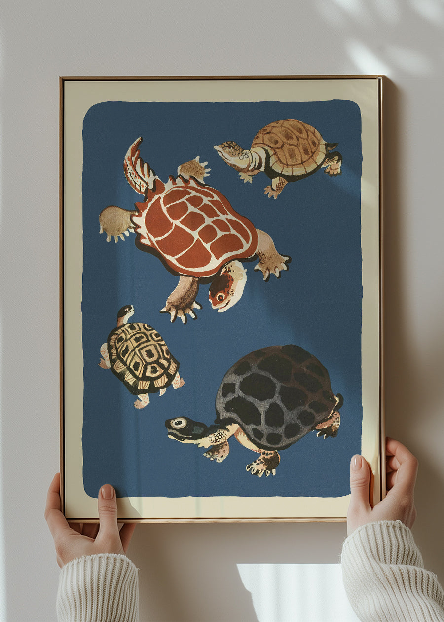 Tortoises Illustration Print by Elena Pavlovna Gertik