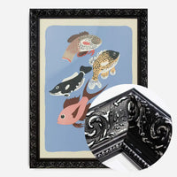 Various Freshwater Fish Illustration Print by Elena Pavlovna Gertik