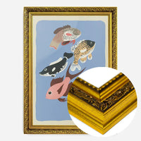 Various Freshwater Fish Illustration Print by Elena Pavlovna Gertik