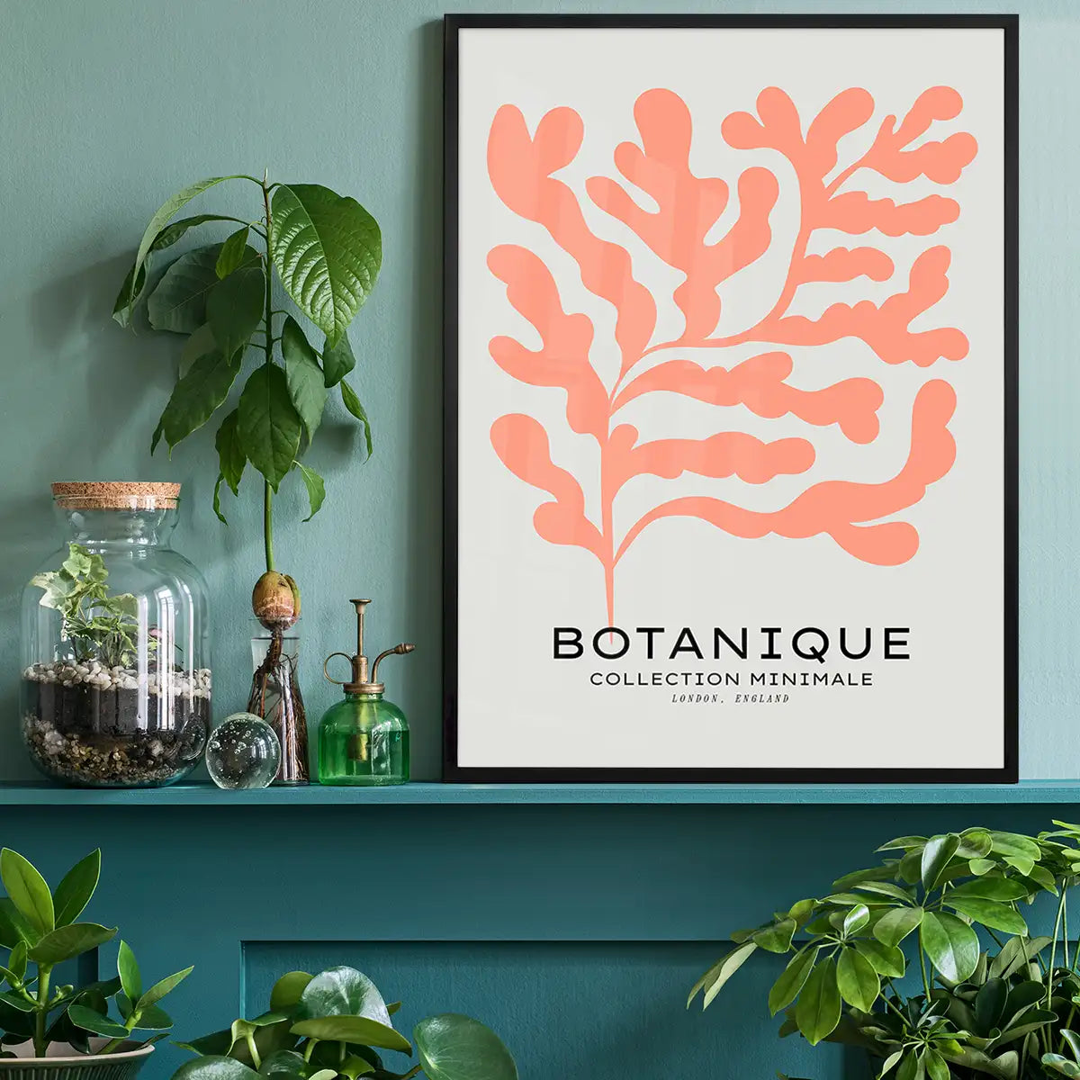 Botanique Minimal Floral Cut Out Print