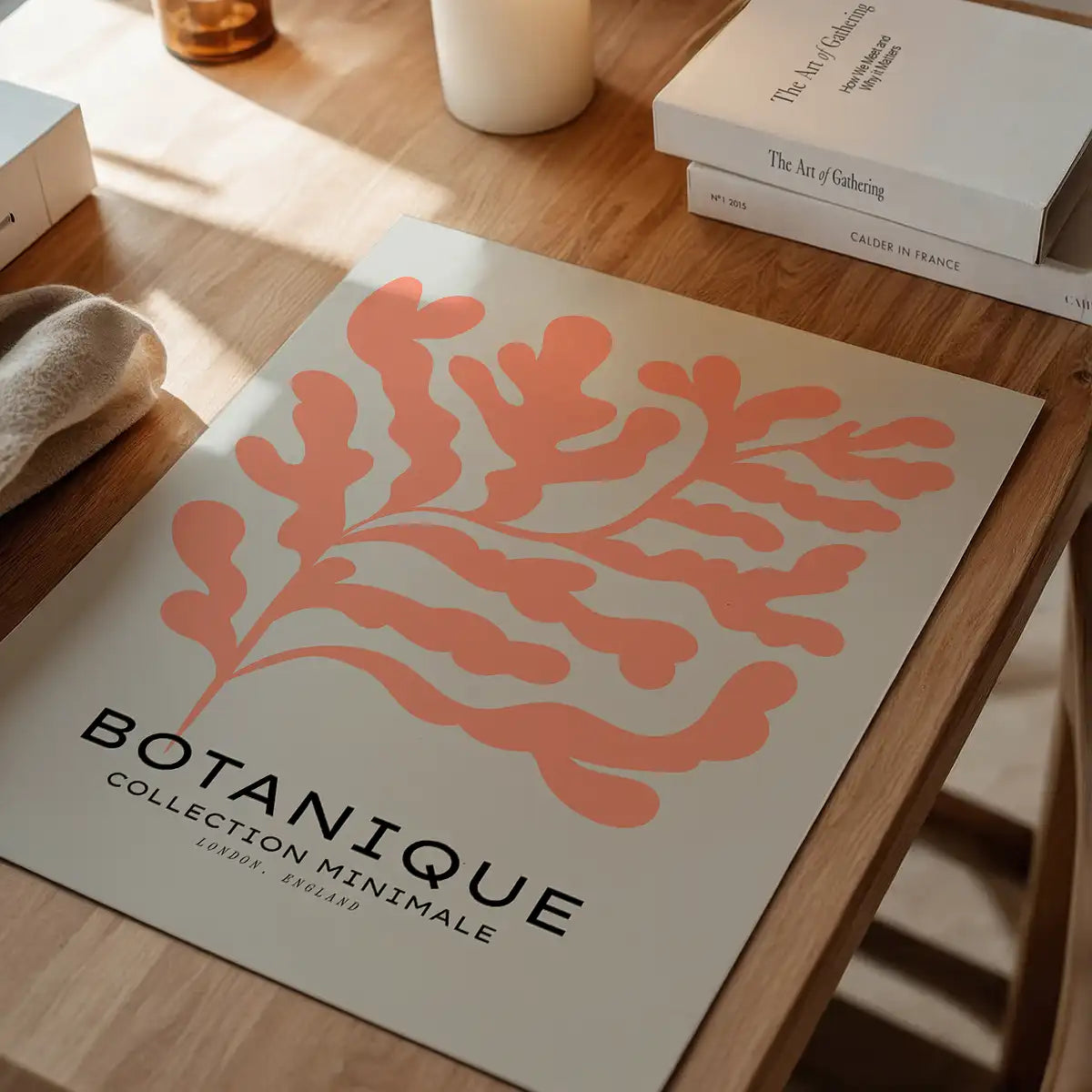 Botanique Minimal Floral Cut Out Print