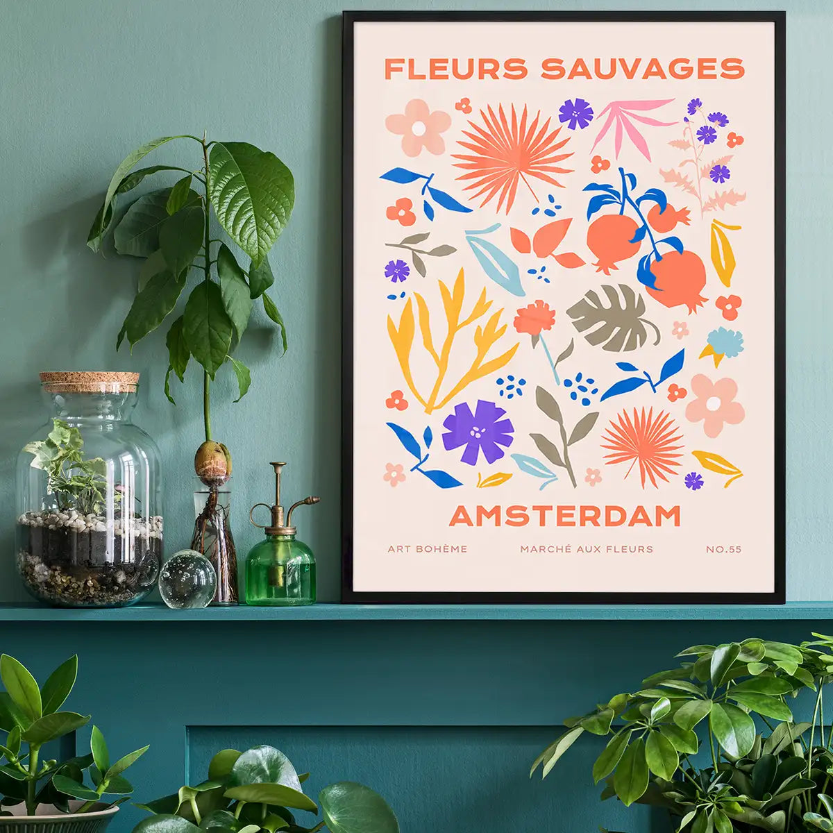 Fleurs Sauvages Amsterdam Flower Print