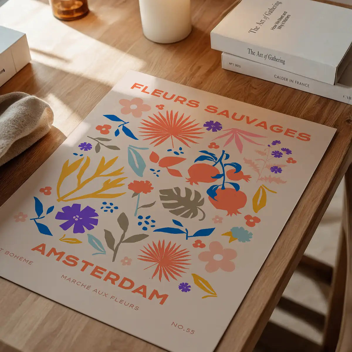 Fleurs Sauvages Amsterdam Flower Print