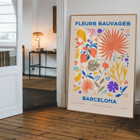 Fleurs Sauvages Barcelona Flower Print