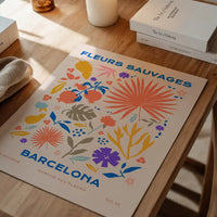 Fleurs Sauvages Barcelona Flower Print