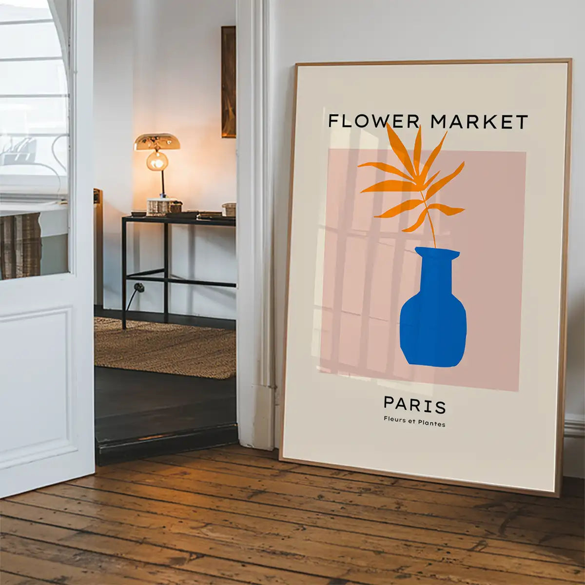 Paris Flower Market Minimal Vase Print