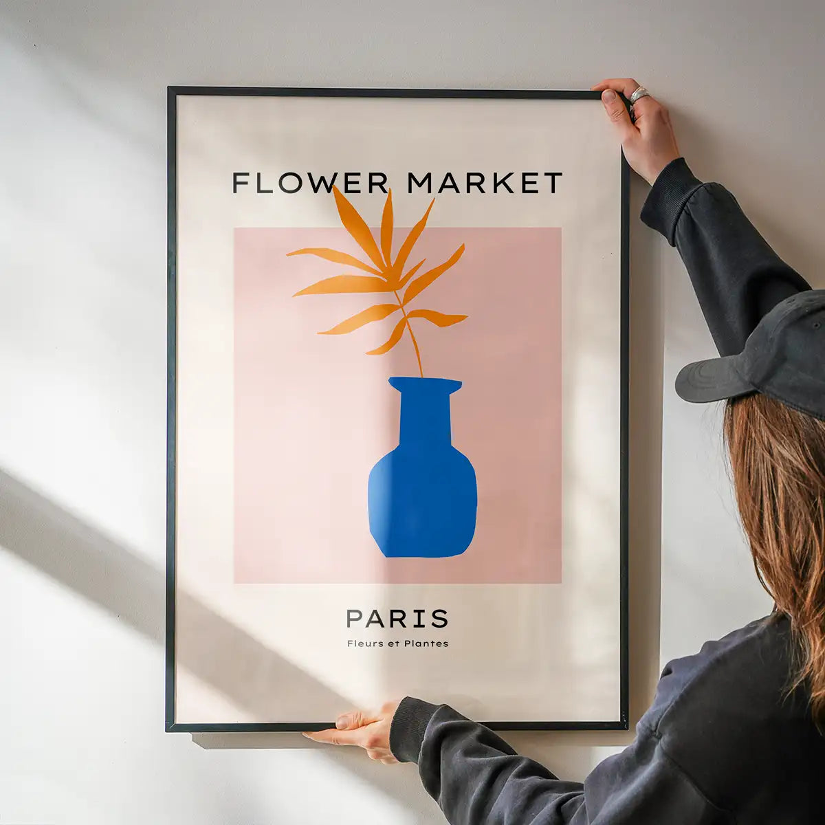 Paris Flower Market Minimal Vase Print