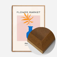 Paris Flower Market Minimal Vase Print