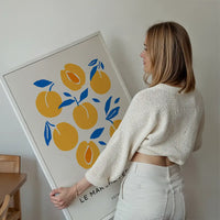 Paris Farmers Market Peaches Print