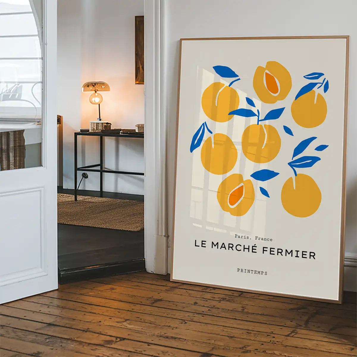 Paris Farmers Market Peaches Print