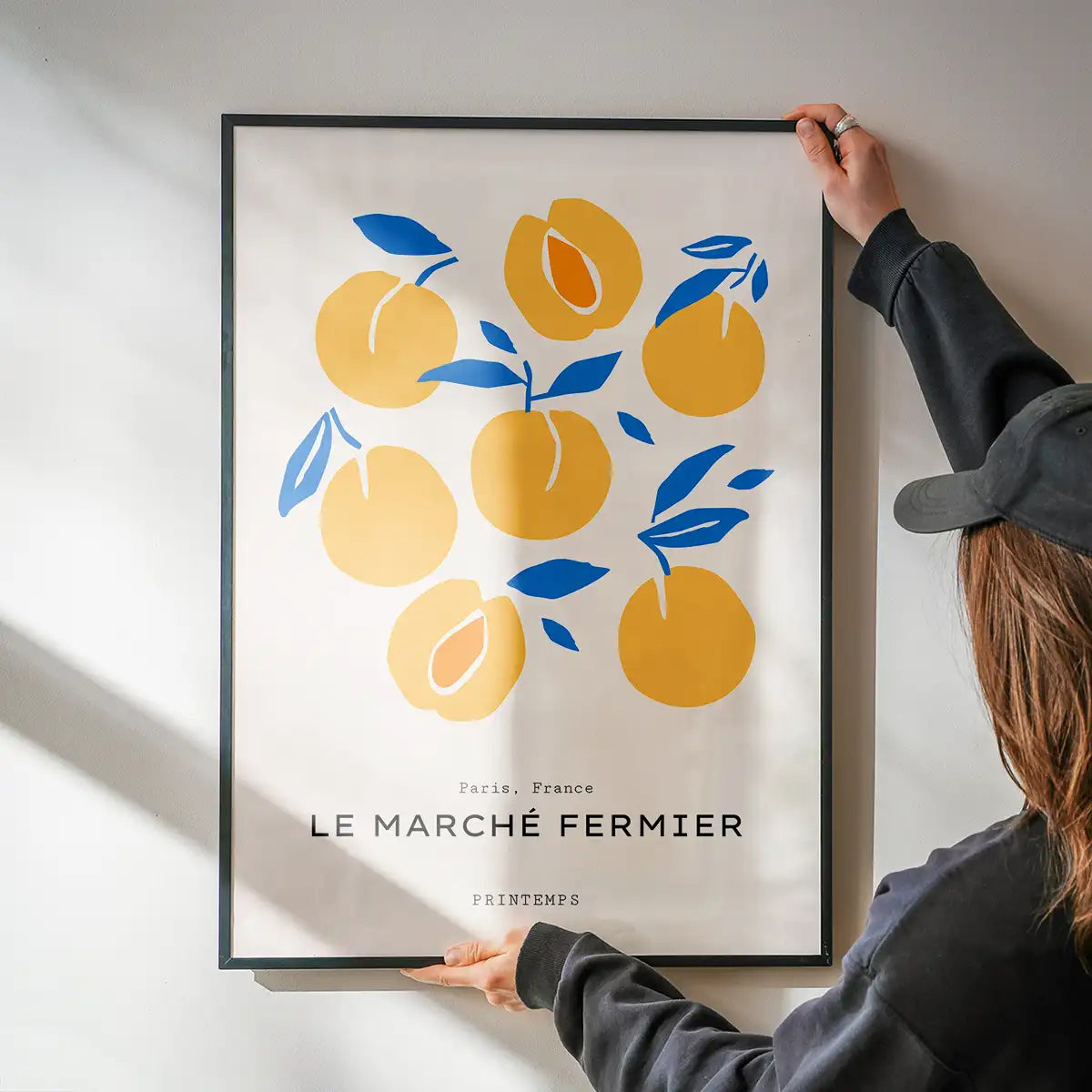 Paris Farmers Market Peaches Print