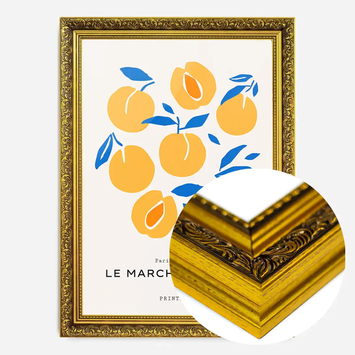 Paris Farmers Market Peaches Print