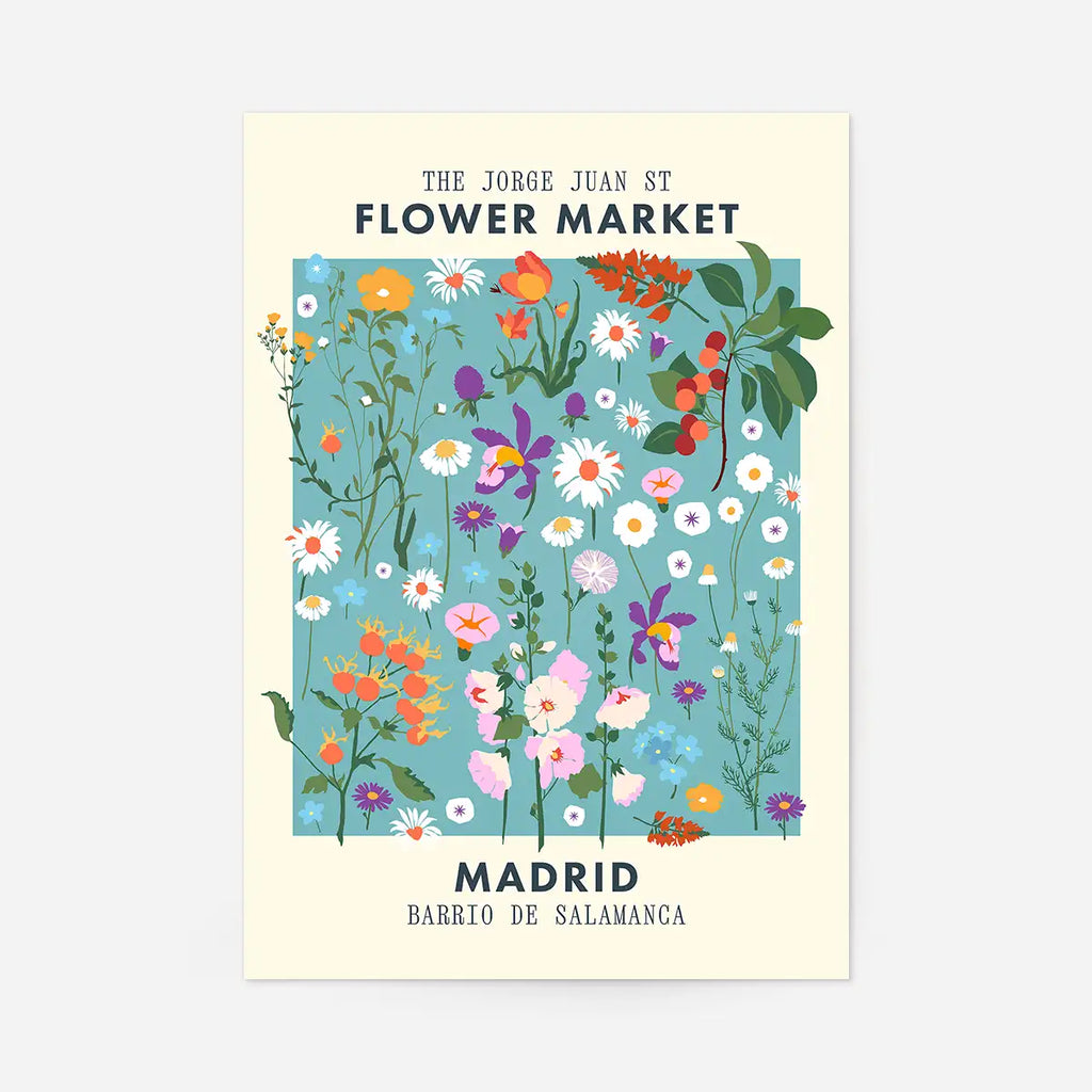 Madrid Flower Market Print