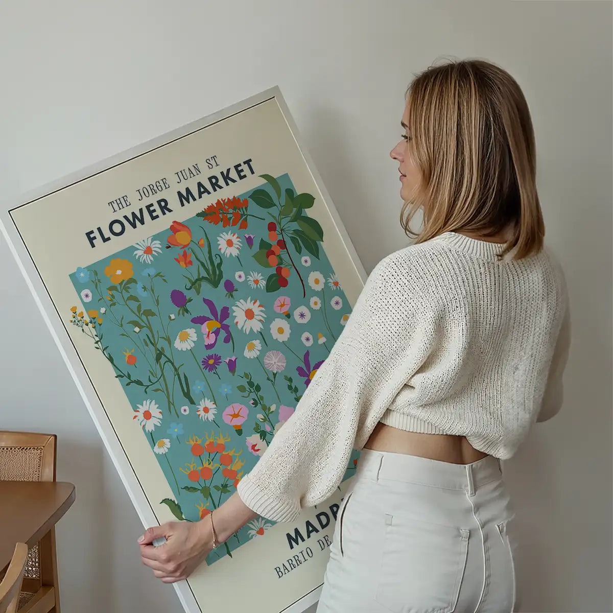 Madrid Flower Market Print