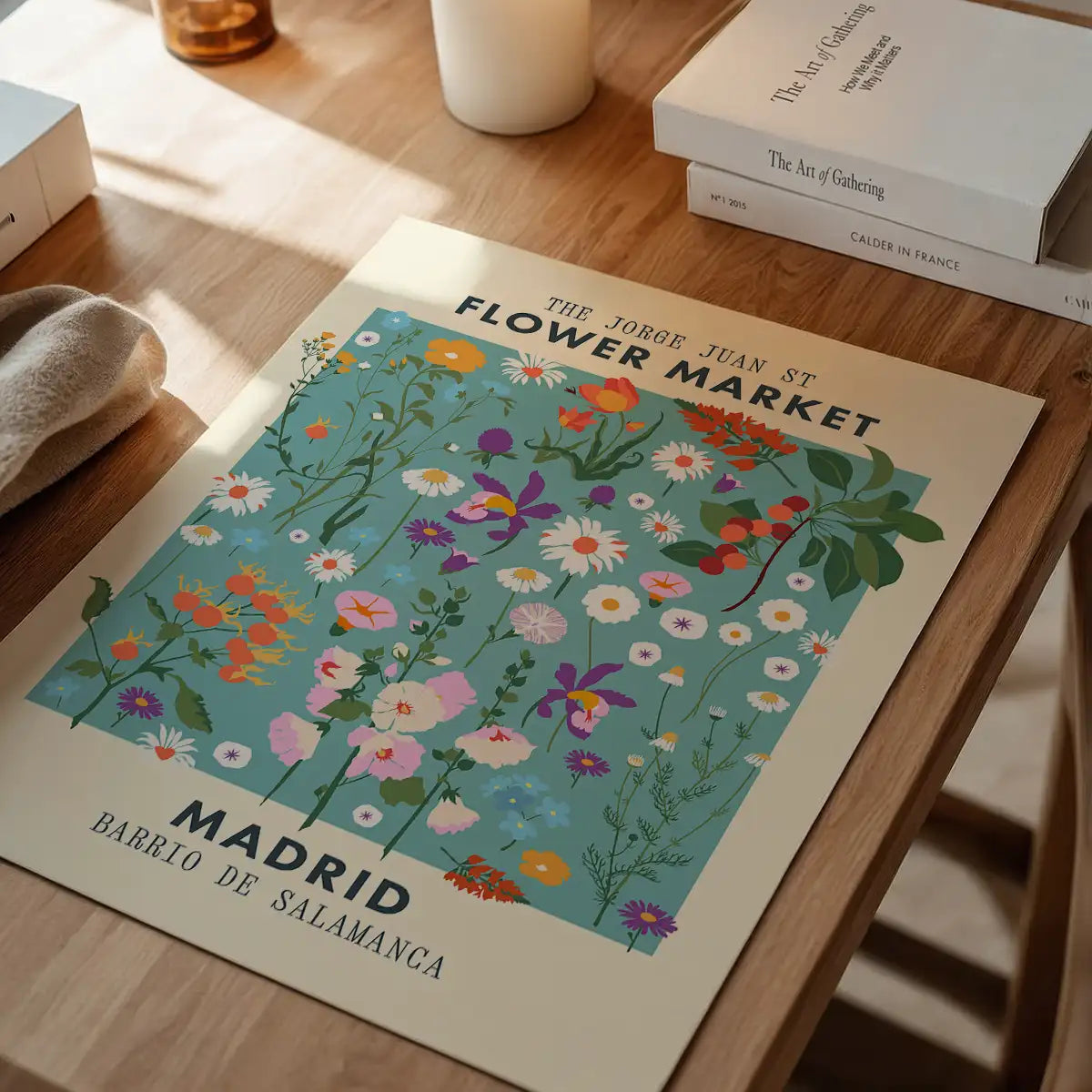 Madrid Flower Market Print