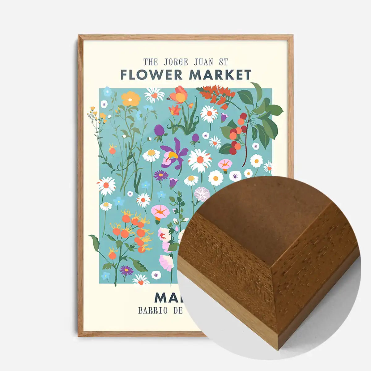 Madrid Flower Market Print