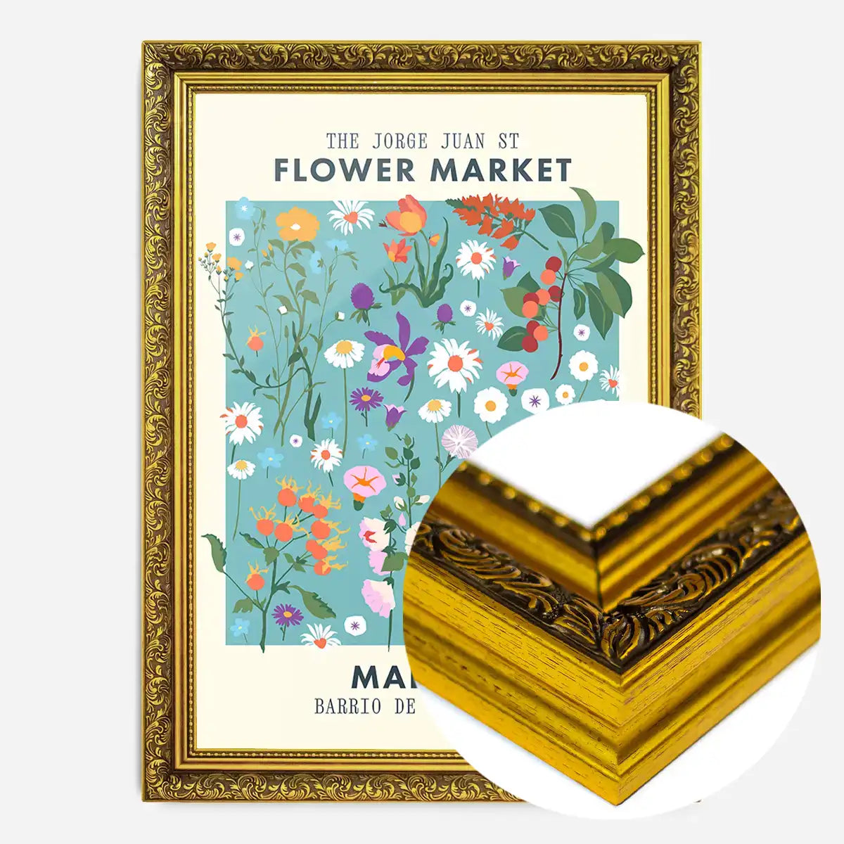 Madrid Flower Market Print