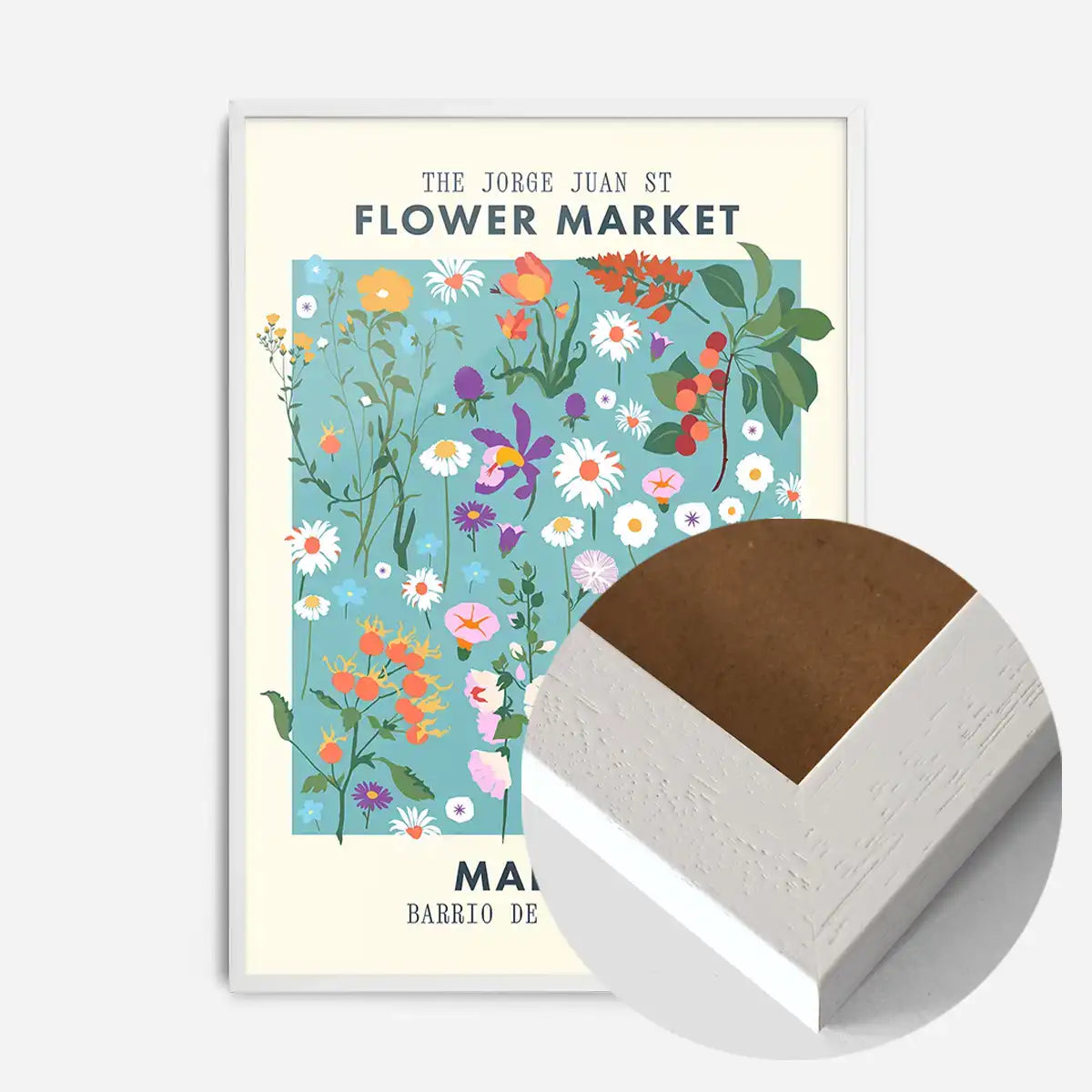 Madrid Flower Market Print