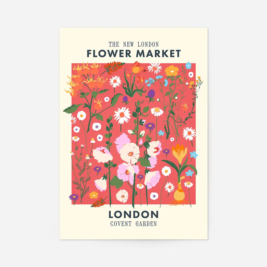London Flower Market Print